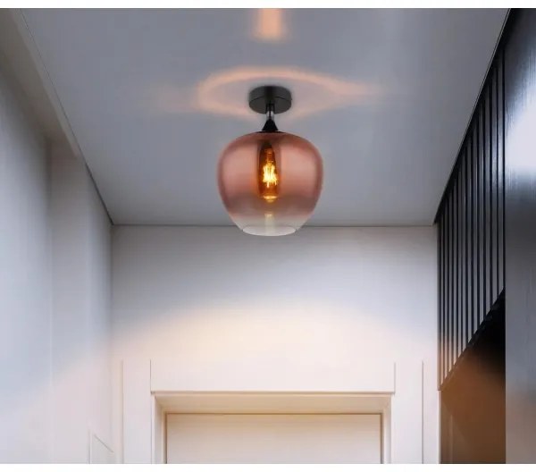 Globo 15548DG - Plafoniera MAXY 1xE27/40W/230V rame