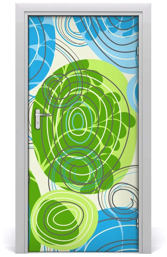 Adesivo per porta Astrazione 85x205 cm