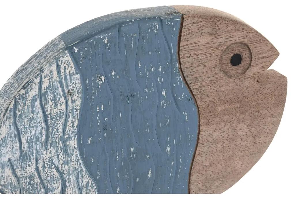 Decorazione da Parete DKD Home Decor Multicolore Ferro Legno di mango Pesci (72 x 3 x 49 cm)