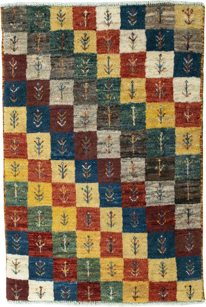 Gabbeh Tappeto 60x90 (Iran) Annodato A Mano