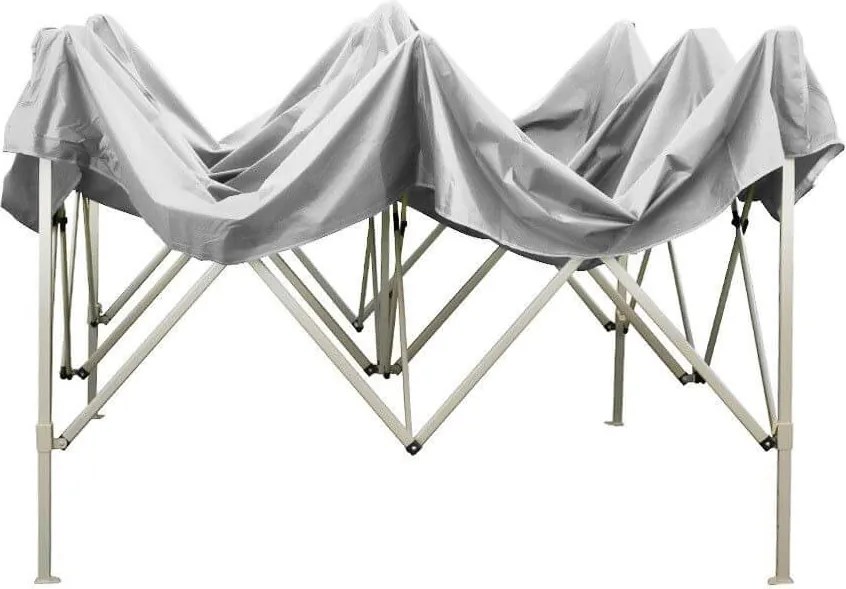 Gazebo Richiudibile Pieghevole 3x2m in Acciaio e PVC Impermeabile Bianco...