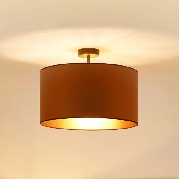 Brilagi - Lampadario OREGON ROLLER VEGE 1xE27/15W/230V Ø45 cm marrone