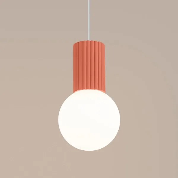Sollux SL.1754 - Lampadario a sospensione con filo HALO 1xG9/8W/230V diametro 12 cm rosa