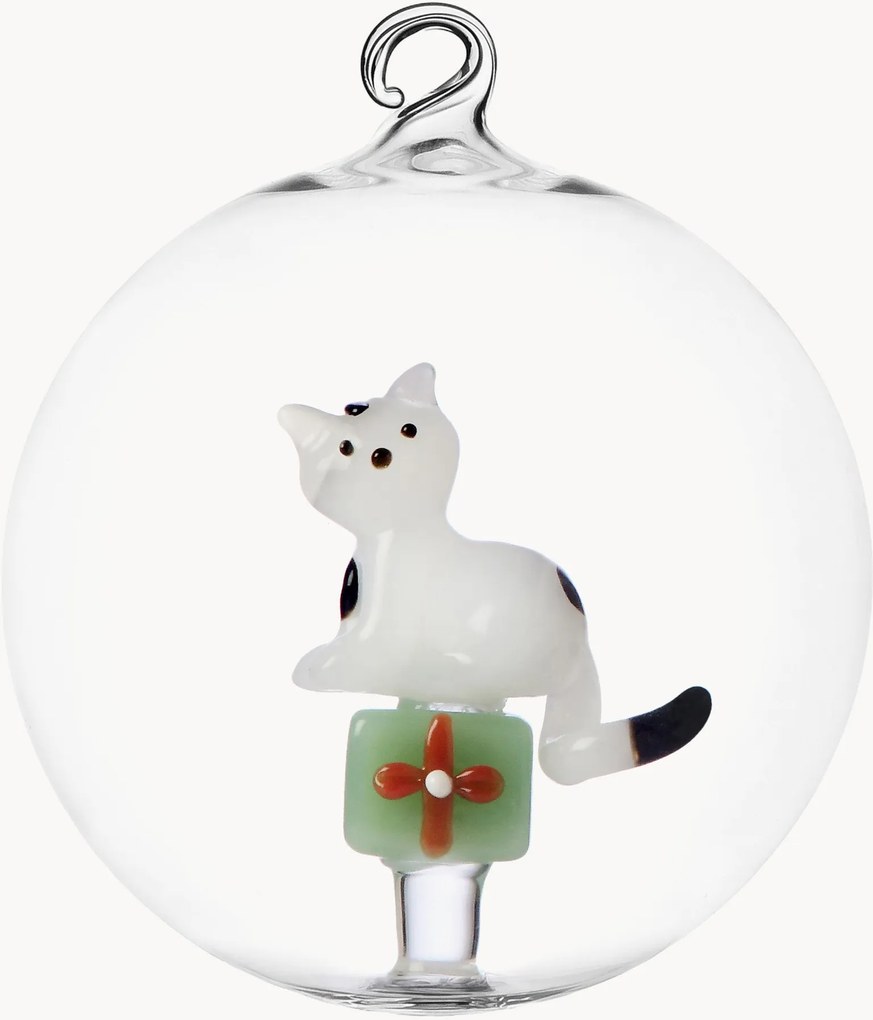 Pallina di Natale fatta a mano Tabby Cat
