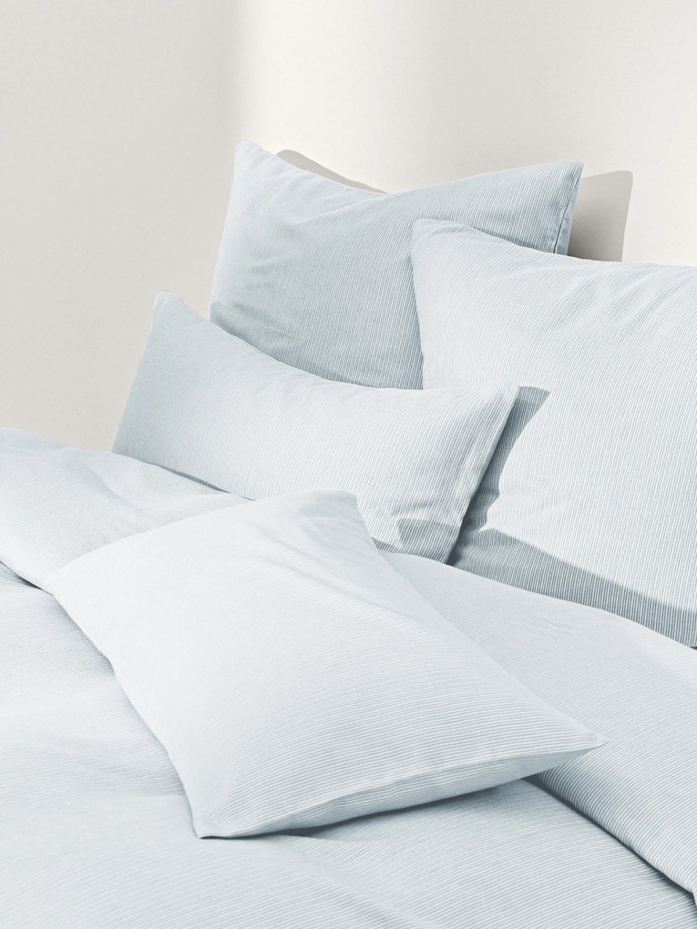 Copripiumino in flanella a righe sottili Javon