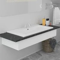 Lavabo da Incasso 91x39,5x18,5 cm in Ceramica Bianco 145063