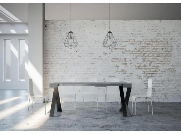 Consolle allungabile 90x40/300 cm DIAGO Cemento