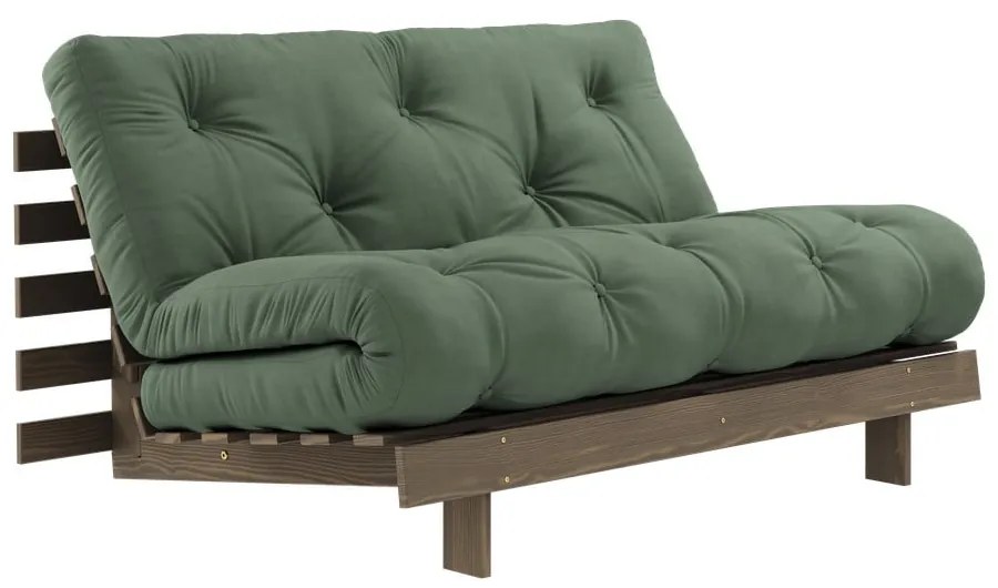 Divano letto verde 140 cm Roots - Karup Design