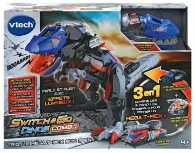 Super Robot Trasformabile Vtech Switch  Go Dinos Combo: Dinosauro