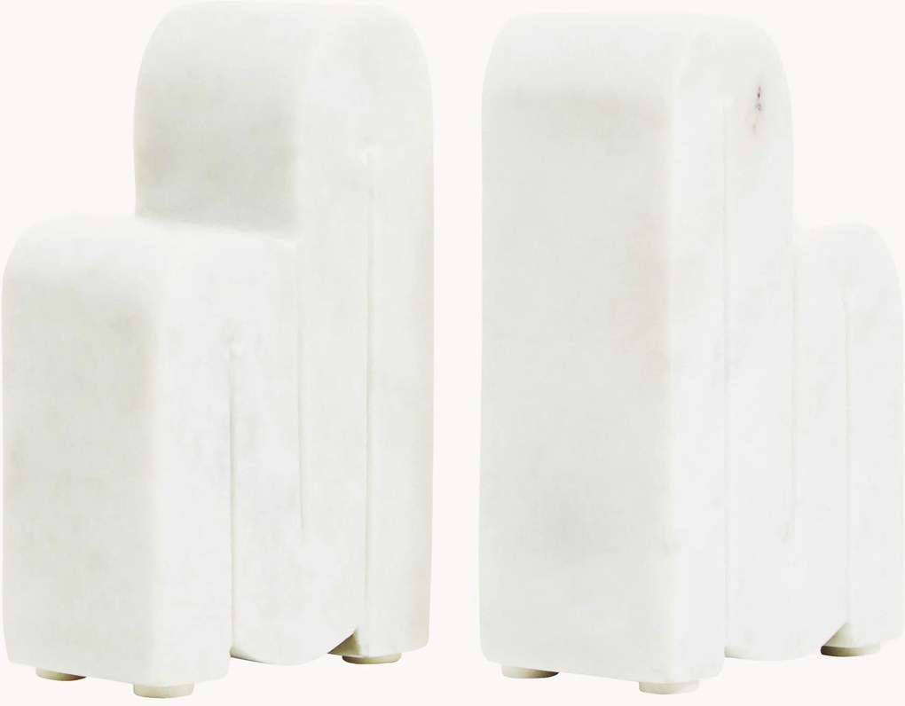 Set di 2 fermalibri in marmo Nason