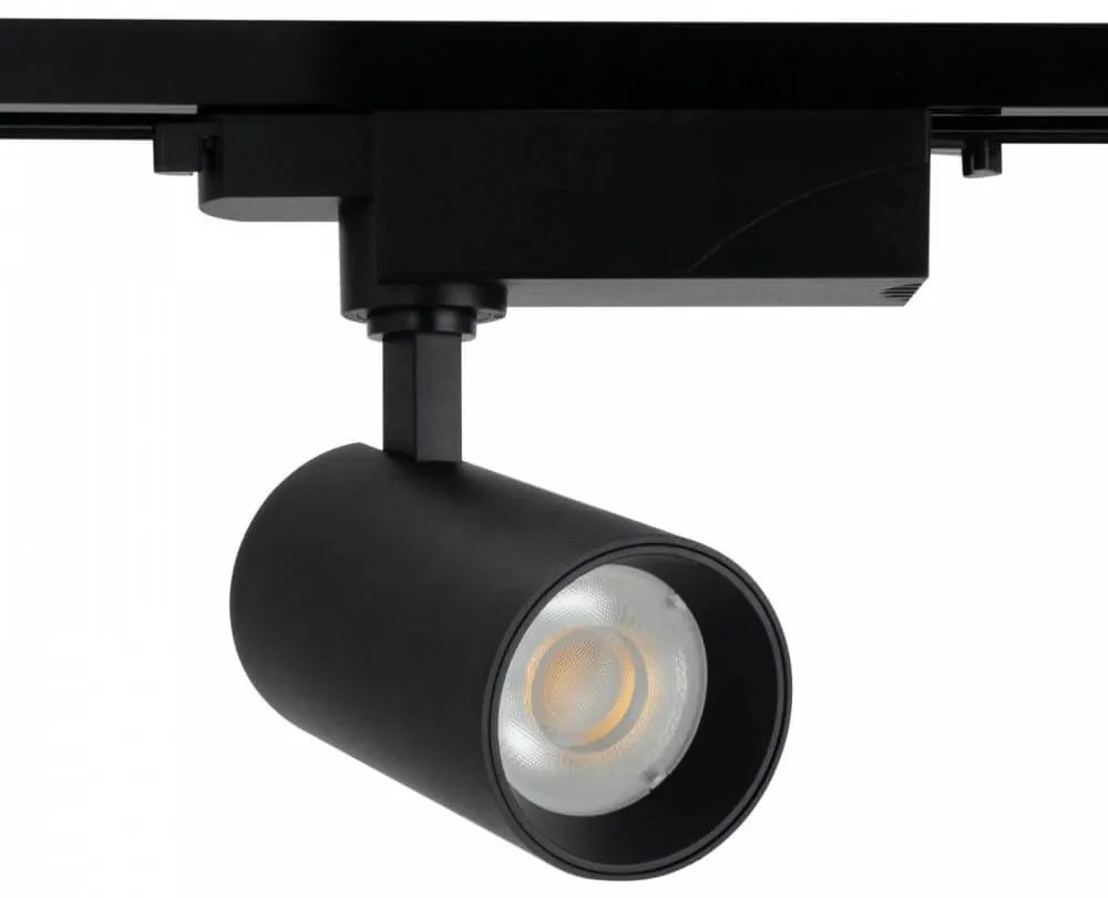 Faro LED 30W Monofase Nero 60° CRI92 no-Flickering - BRIDGELUX LED Colore Bianco Naturale 4.000K