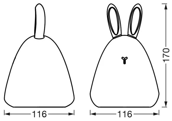 Osram - Lampada notturna a sfioramento a LED per bambini, 2,5 W / 5 V