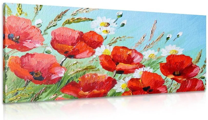 Quadro su tela – Papaveri rossi nel campo