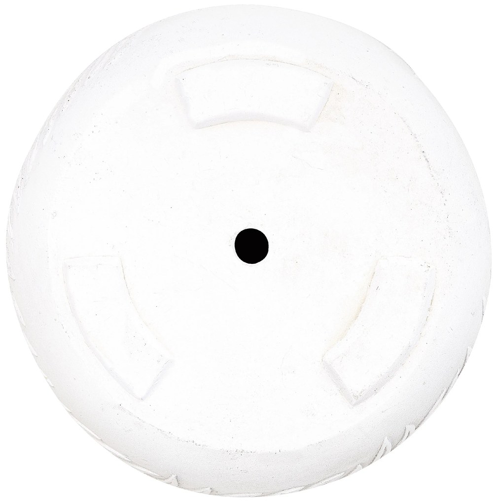 Vaso da fiori argilla bianco sporco 35 x 35 x 19 cm FTERO Beliani