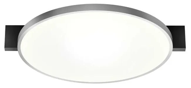 Light-Point - Inlay Round C2 Plafoniera Matt Black/Satin Silver