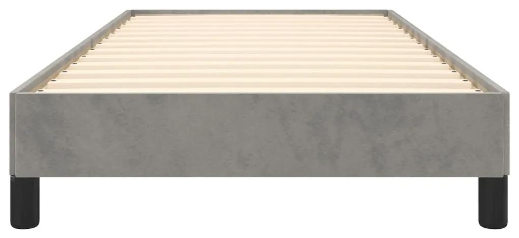 Giroletto grigio chiaro 90x190 cm in velluto