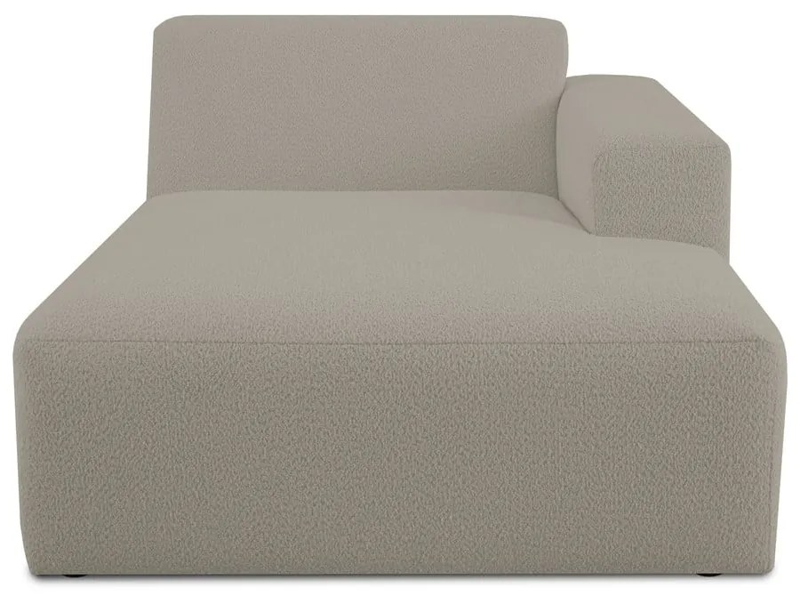 Modulo divano marrone chiaro in tessuto bouclé (angolo destro) Roxy - Scandic