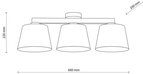 Brilagi - Lampadario a plafone LATTE SABIA 3xE27/15W/230V pino/beige