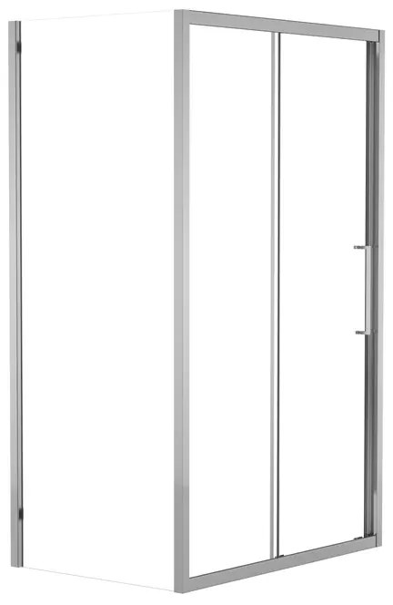 Pannello laterale per box doccia Record L 92 x H 195cm, Sp. 6 mm profilo in alluminio