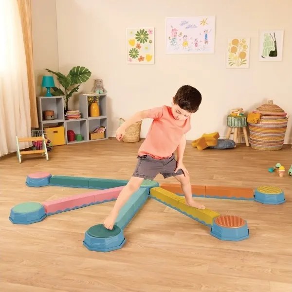 B-Toys - Pietre di equilibrio per bambini BALANCE &amp; HOP 6 pezzi
