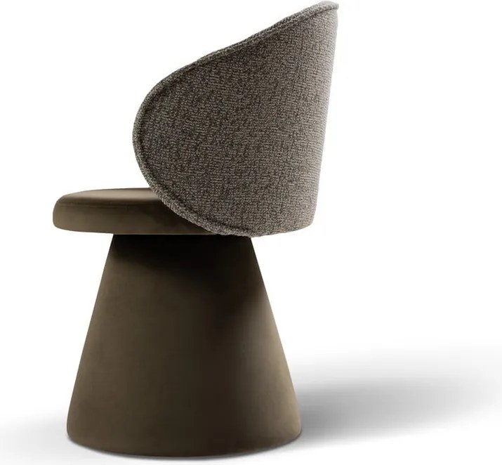 Poltrona verde scuro con rivestimento in velluto Inez – Micadoni