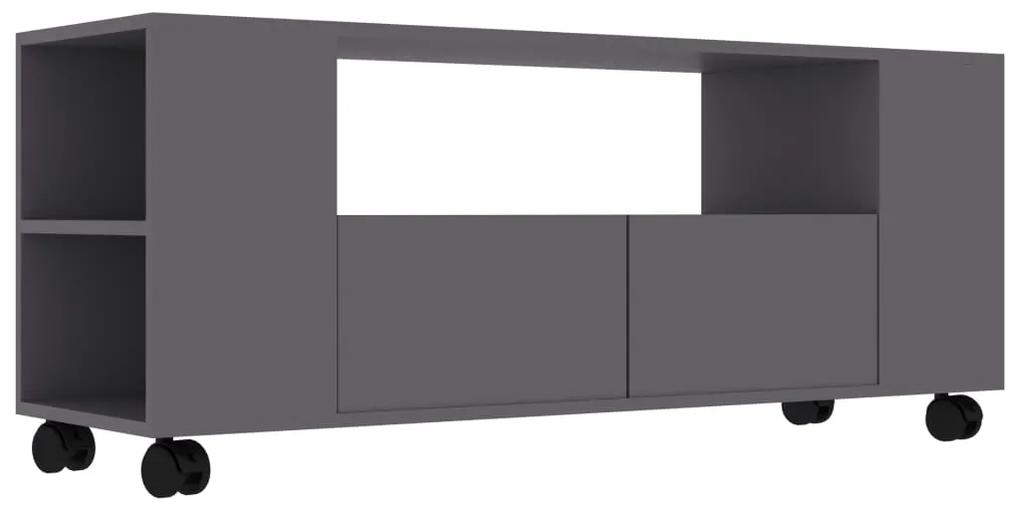 Mobile porta tv grigio 120x35x48 cm in legno multistrato