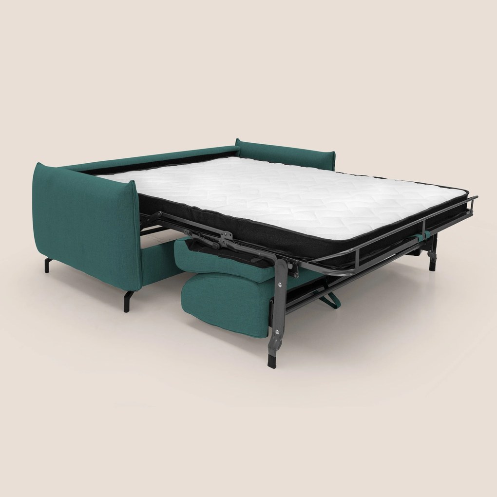 Scarlet divano letto in tessuto misto cotone impermeabile T19 petrolio