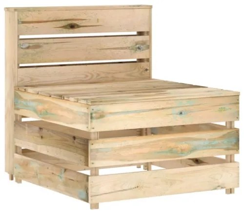 Set Divani da Giardino 3 pz in Legno di Pino Impregnato Verde