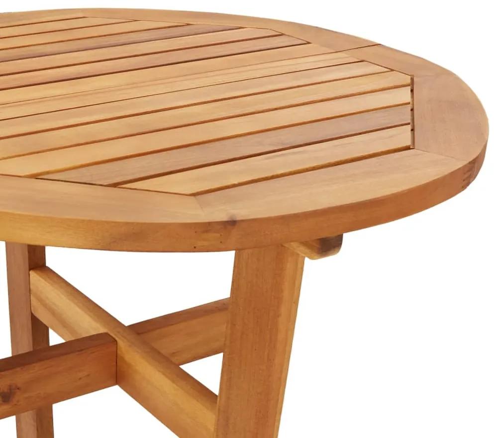 Tavolo da bar da giardino Ø60x105 cm legno massello di acacia
