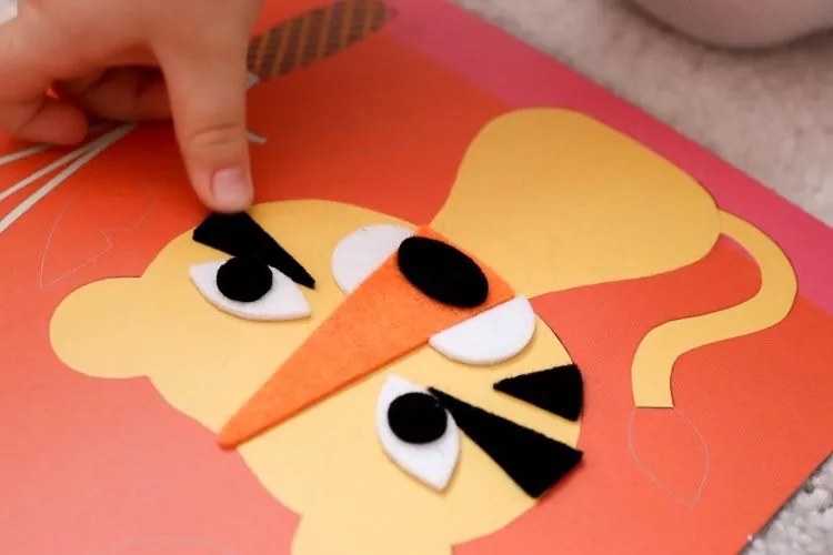 Collage di feltro - dalla natura