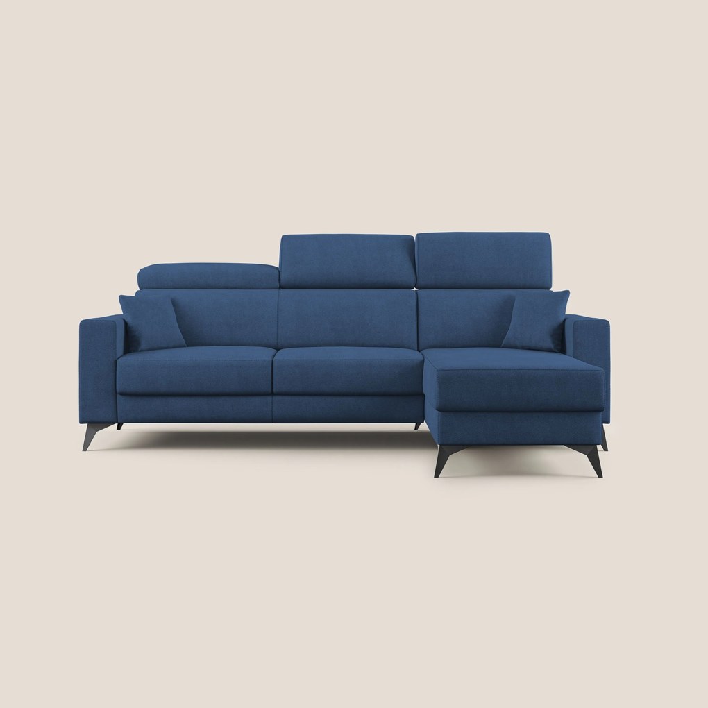 Pegaso divano letto angolare con poggiatesta reclinabili e rivestimento impermeabile T02