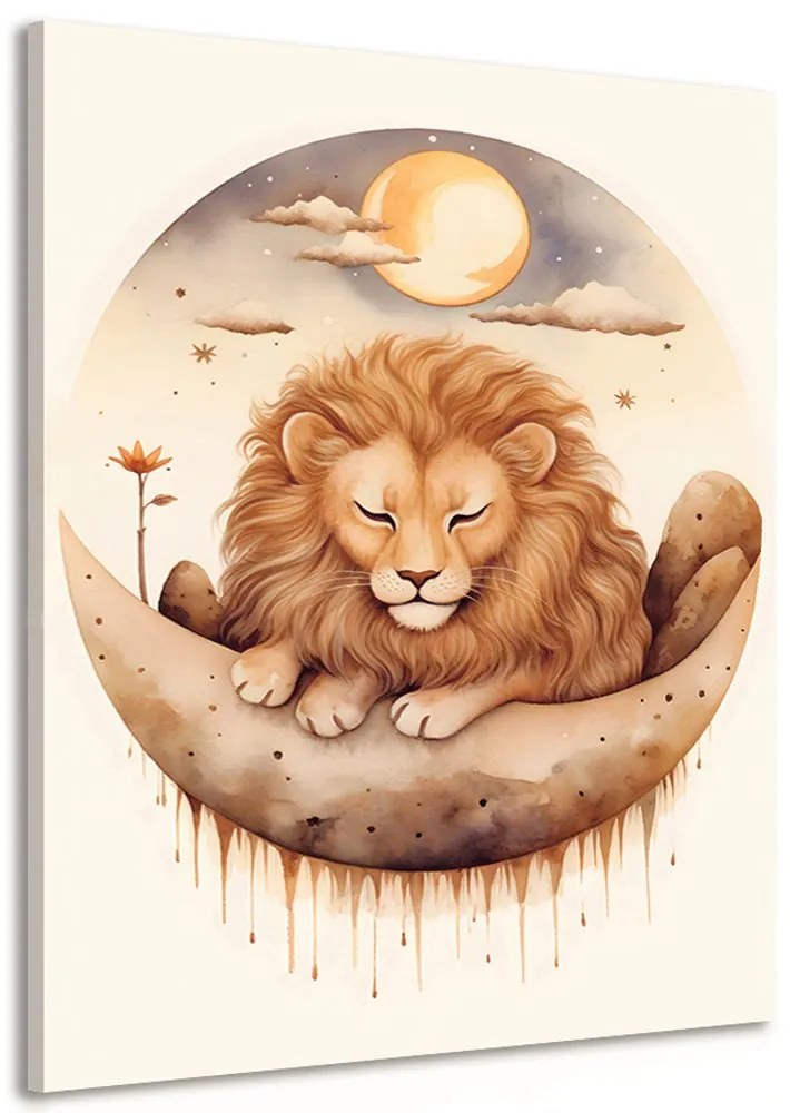 Quadro su tela – Leone sognante