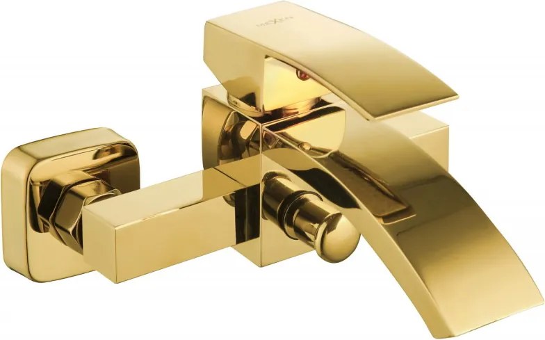 Mexen Libra batteria da bagno, oro - 745130-50