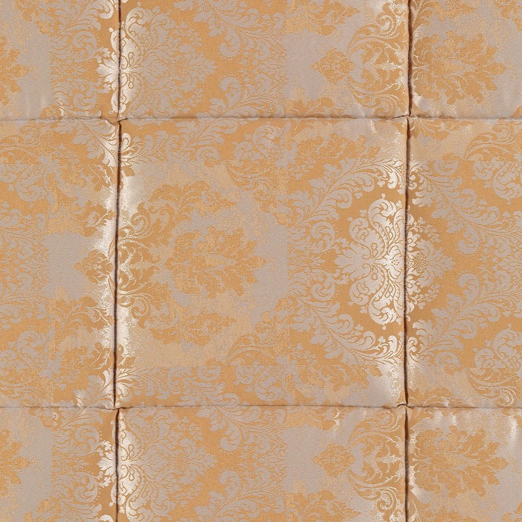 Trapunta Mida Matrimoniale Oro in Raso Jacquard Caleffi