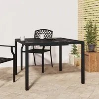 Tavolo da Giardino Antracite 100x100x72 cm Acciaio 362744