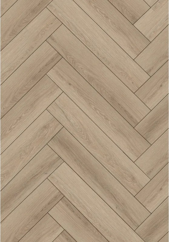 Mexen Palmdale  pannelli vinilici spina di pesce 635 x 127 mm SPC 6,5 mm, sottostrato IPEX 1,5 mm, 4 V-Fuga, Rovere