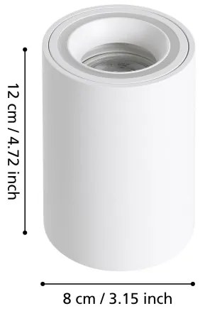 Eglo 901169 - LED RGBW Faretto dimmerabile CAROSSO-Z LED/4,9W/230V bianco