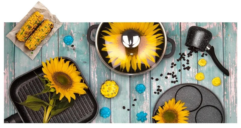 Pentola antiaderente Pfluon Granit con coperchio in vetro , ⌀ 20 cm Grande - Orion