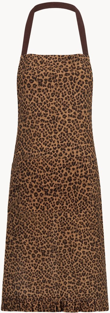 Grembiule in cotone Leopard