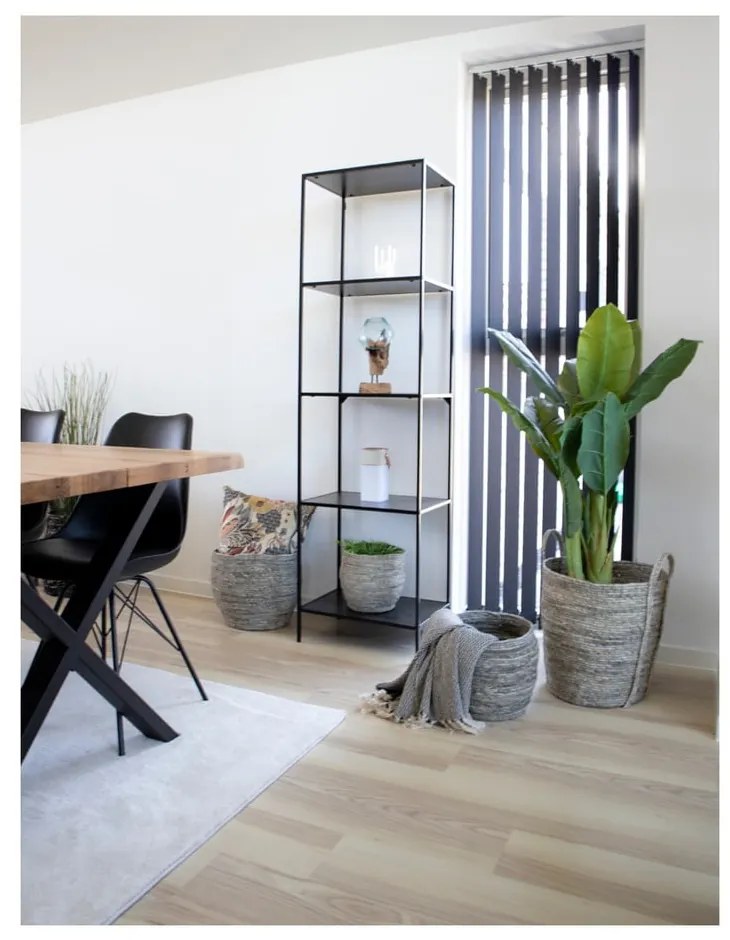 Libreria nera in frassino 51x170 cm Vita - House Nordic