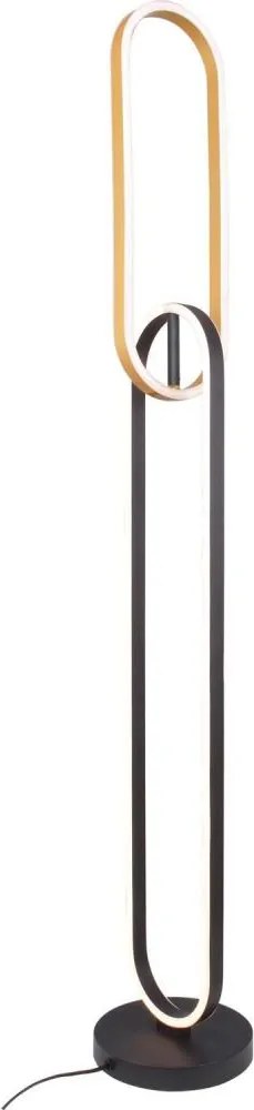 Zuma Line F241145502 - Lampada da terra LED RAVON 2xLED/36W/230V nera/dorata