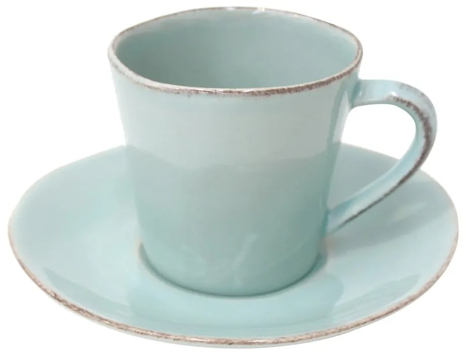 Tazza in gres turchese con piattino Esme, 190 ml Nova - Costa Nova