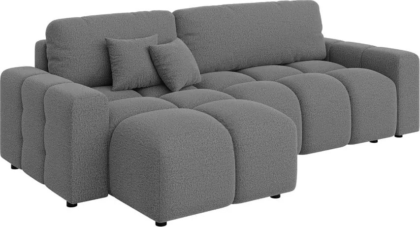 Divano angolare grigio allungabile (con composizione variabile) Luki – Ropez