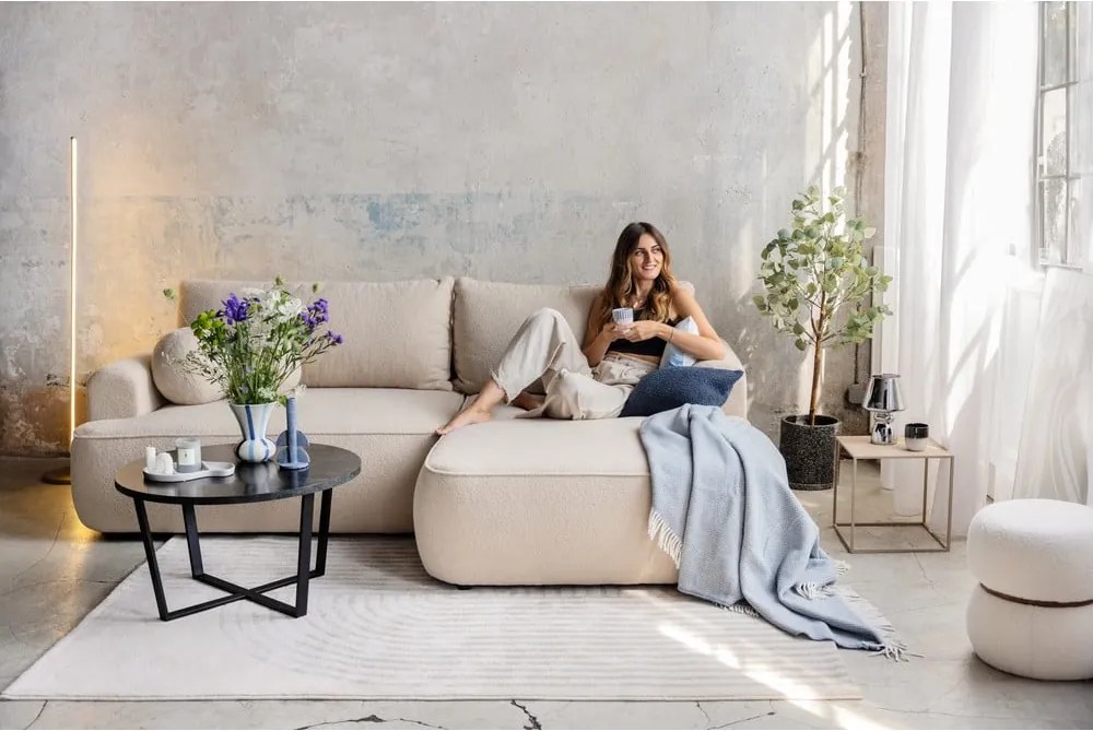 Tappeto grigio/color crema 140x200 cm Zen – Universal