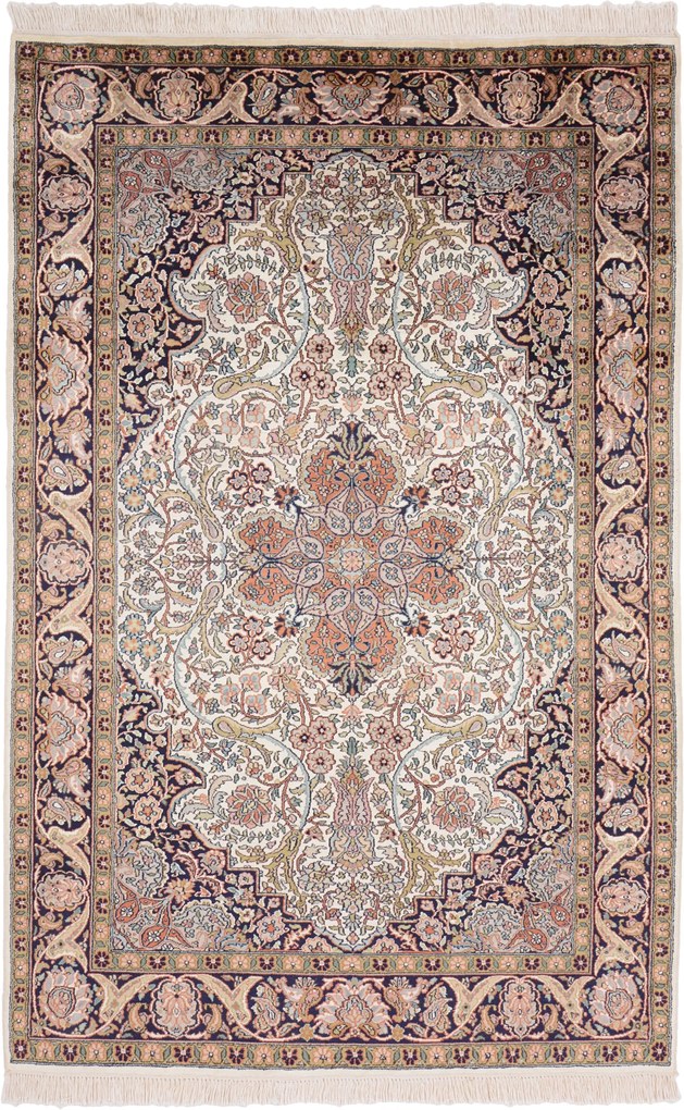 Cashmere Silk Tappeto orientale 130x190 (Indian) Annodato A Mano