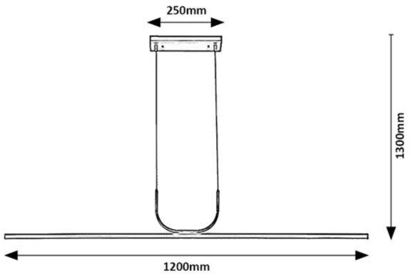 Rabalux 72127 - Lampadario LED a sospensione con filo ELIA LED/25W/230V 3000K nero