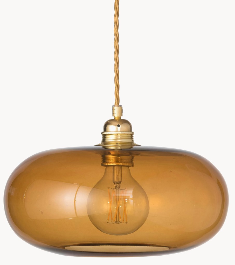 Lampada a sospensione piccola in vetro soffiato Horizon