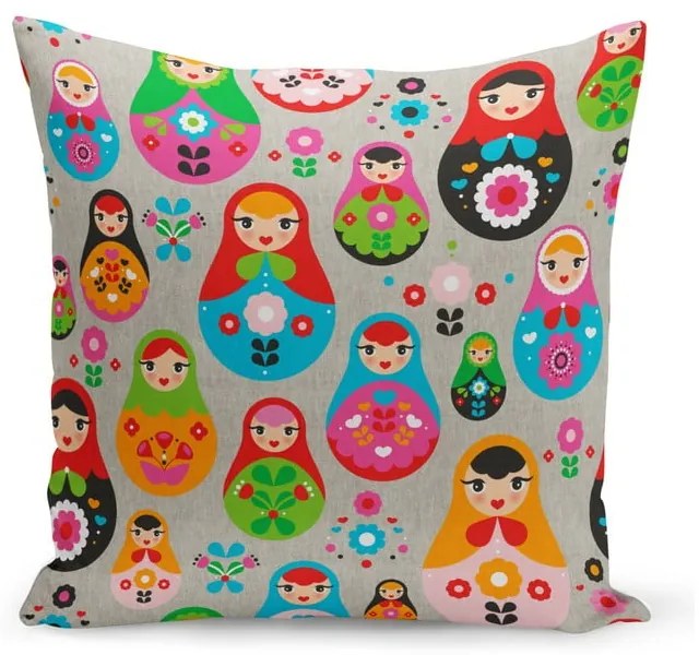 Cuscino con imbottitura Matryoshka, 43 x 43 cm - Kate Louise