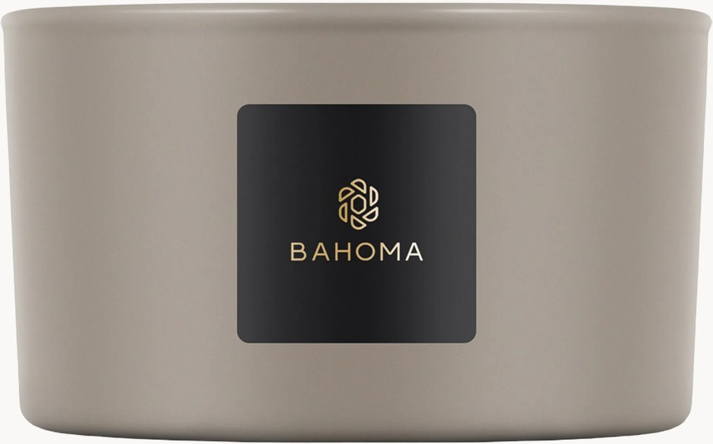 Candela profumata a 3 stoppini fatta a mano Sand (viola, fiore di Ciliegio)