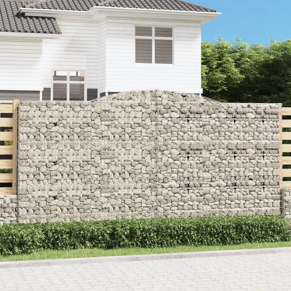 Cesti Gabbioni Ad Arco 8 Pz 400x30x200/220 Cm Ferro Zincato /